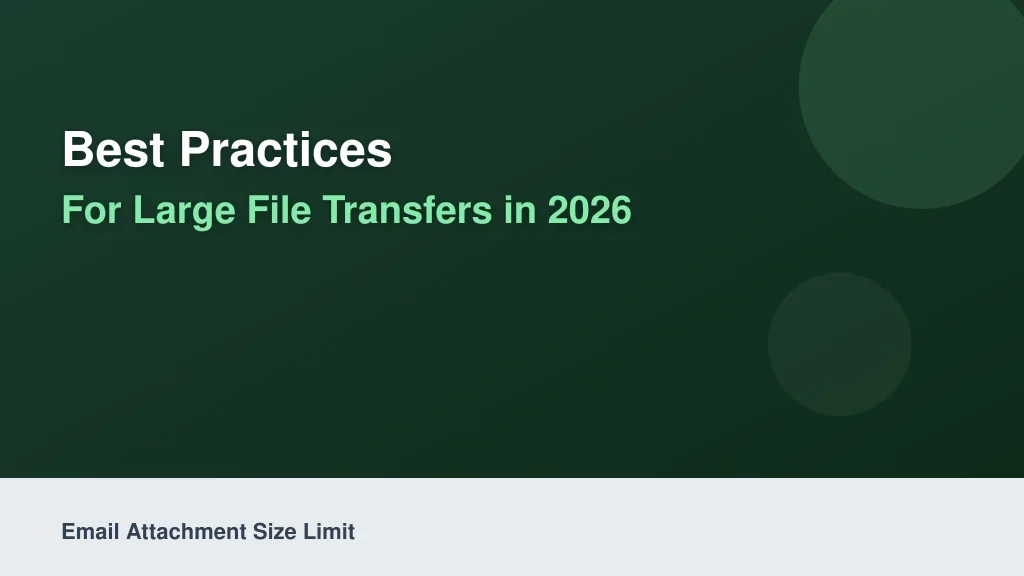 Best Practices for Large File Transfers in 2026