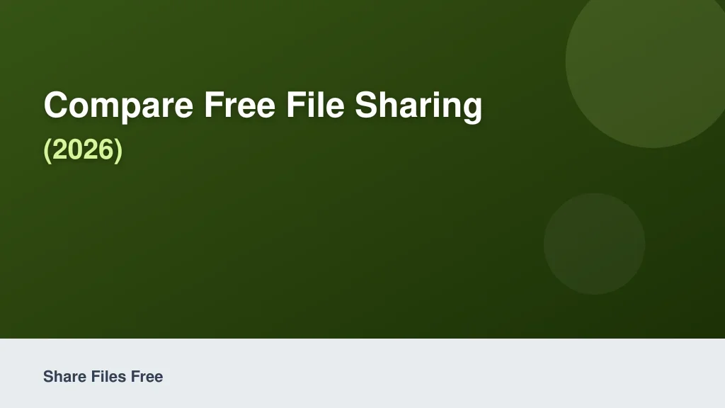 Compare Free File Sharing Services (2026)